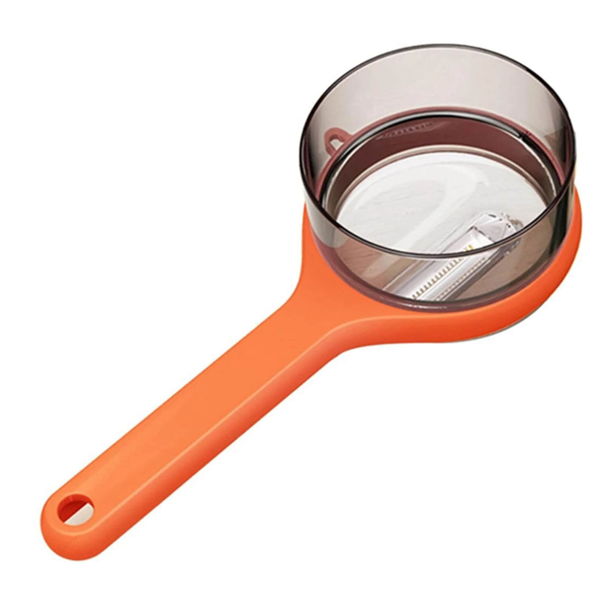 PeelPod – Skalkniv med Inbyggd Förvaringslåda | Smart Köksverktyg för Mindre Spill