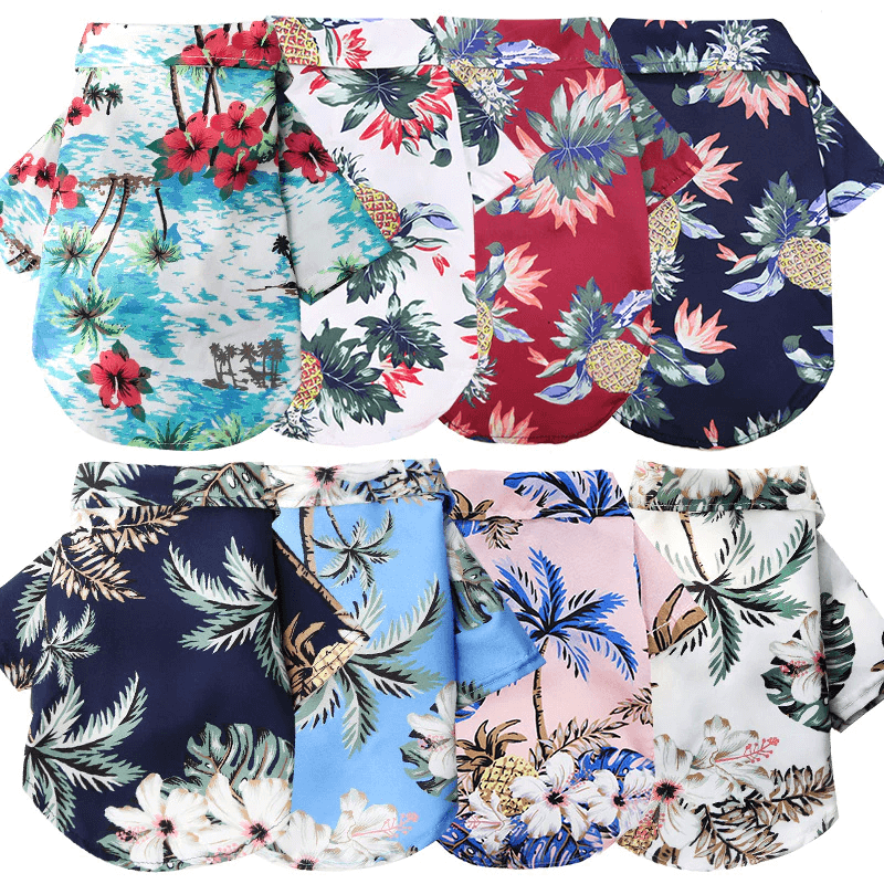 Hawaiian strandskjorte for kjæledyr