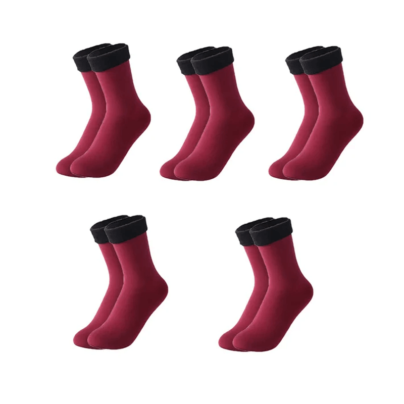 Chaussettes d'hiver douces en velours