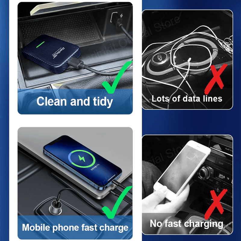Adaptateur CarPlay sans fil pour voiture