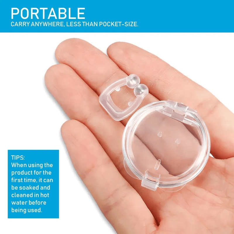 Pince-nez magnétique en silicone anti-ronflement
