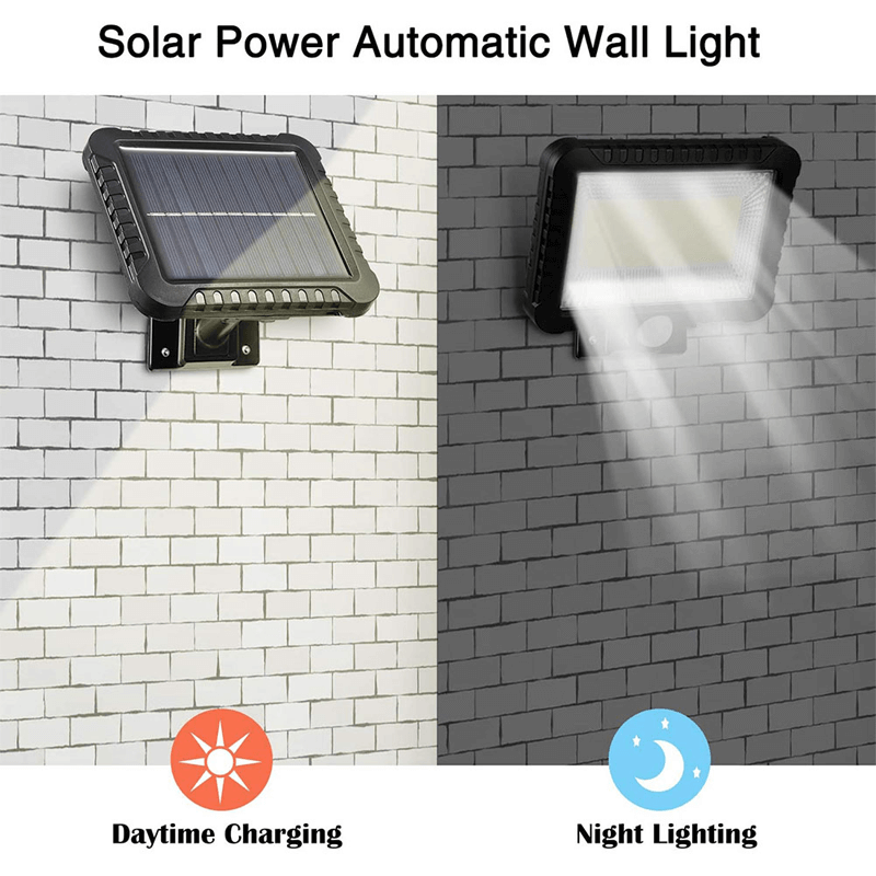 EcoMotion - Solcelledrevet LED-bevægelsessensorlampe til udendørs brug