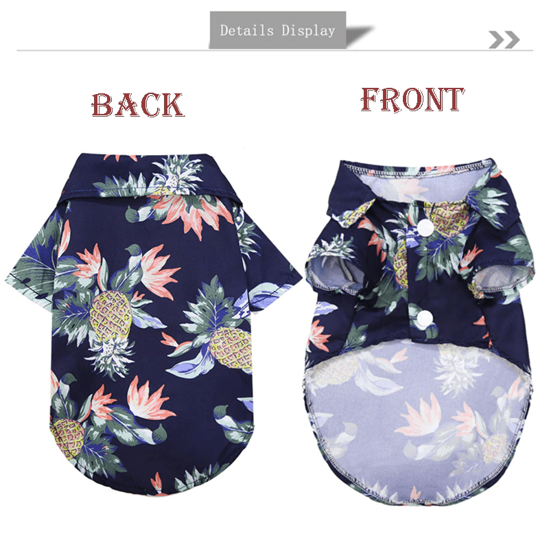 Hawaiian strandskjorte for kjæledyr
