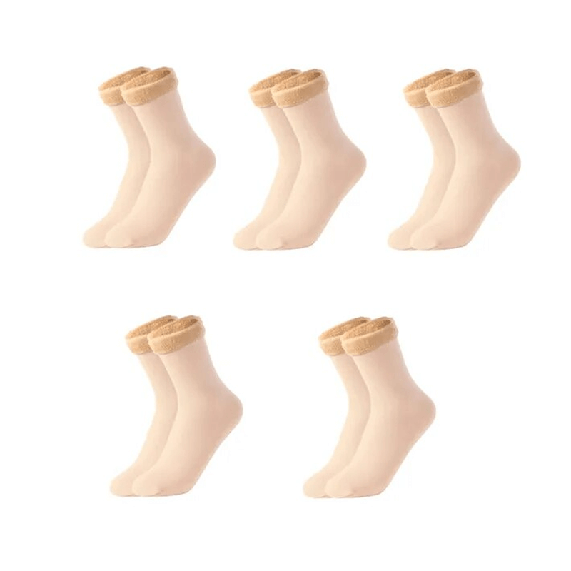 Chaussettes d'hiver douces en velours