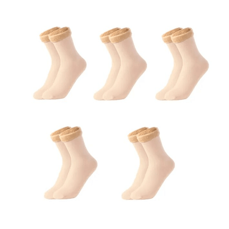Chaussettes d'hiver douces en velours