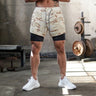 Short de sport avec slip intégré pour homme