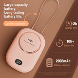 Mini-ventilateur de cou portable à suspendre, 2000 mAh