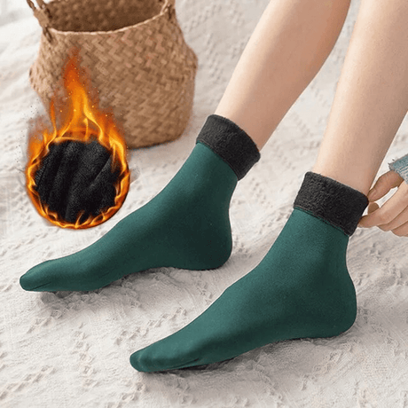 Chaussettes d'hiver douces en velours
