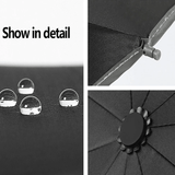 Parapluie pliable avec lampe de poche LED