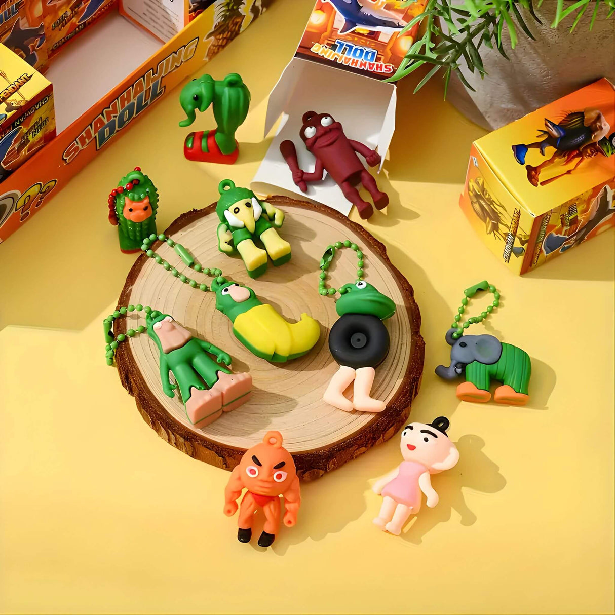 RotBox – 24 st Italienska Mindrot-karaktärer Nyckelringar & Samlarfigurer i Mystery Box