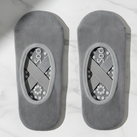 GripFlow – Halkfria Yoga- och Pilatesstrumpor med Ventilerande Komfort & Stabilt Grepp