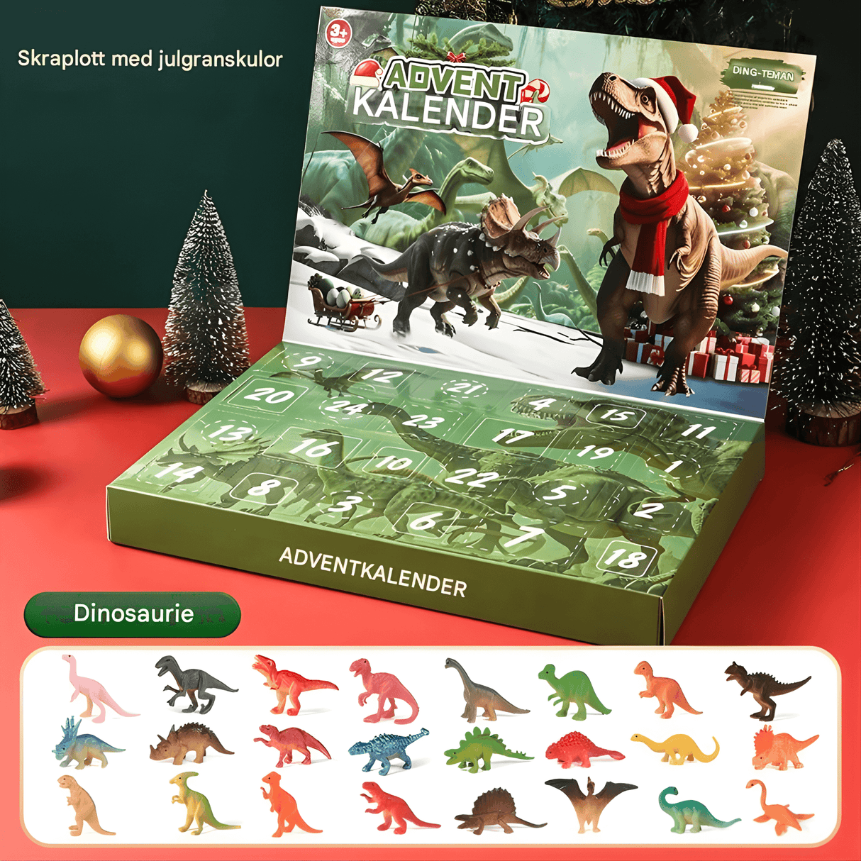 DinoBlaze – Julkalender med Dinosaurier  | 24 Överraskningar med Lysande & Klassiska Dinosaurier för Barn