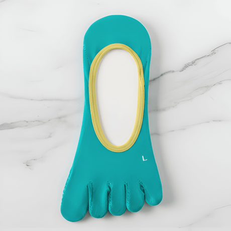 YogiGrip – Fem-Tå Yoga Strumpor med Halkskydd & Andningsbar Komfort för Kvinnor