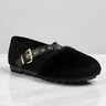 FurVibe – Chaussures douillettes en peluche avec<tamp>boucle dorée et semelle antidérapante, pour une utilisation à l'intérieur et en extérieur (usage modéré)</tamp>