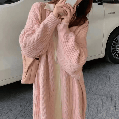 Cardigan ample en maille