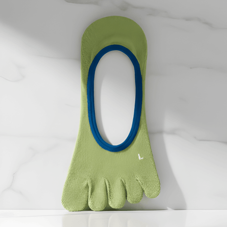 YogiGrip – Fem-Tå Yoga Strumpor med Halkskydd & Andningsbar Komfort för Kvinnor