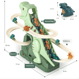 DinoQuest – Elektrisk Dinosaurierutschkana med Automatisk Klättertrappa, Ljus & Musik för Barn