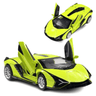 Modèle réduit de voiture de sport en métal moulé sous pression – Mini voiture de course à structure repliable