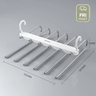 Cintre pliable 6 en 1 en acier inoxydable | Cintre multifonctionnel pour<tamp>garde-robe et voyage – Gain de place grâce à ses supports réglables</tamp>
