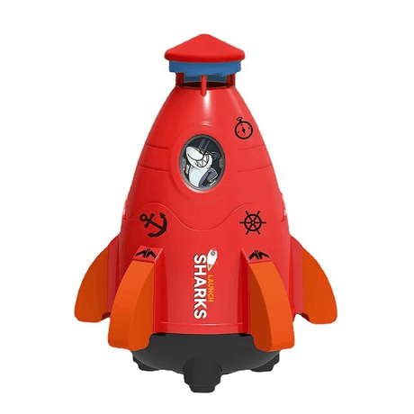 Vattenraket Sprinkler för Barn | Utomhus Lek & Sommarkul med Trycksatt Vattensprutande Raket