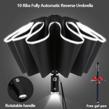 Parapluie pliable avec lampe de poche LED