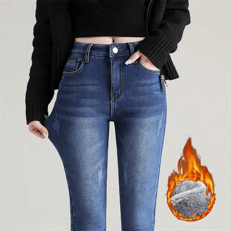 Jeans moulants et chauds
