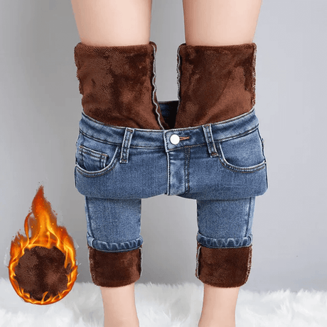 Jeans moulants et chauds