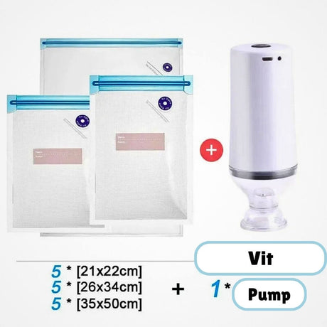 FreshSeal – Kit d'emballage sous vide pour prolonger la durée de conservation des aliments