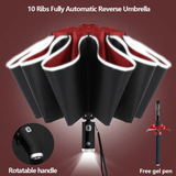 Parapluie pliable avec lampe de poche LED