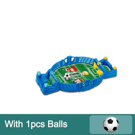 Bordsfotboll Spel för Barn & Vuxna – Mini Fotbollsspel i Trä & ABS | Interaktivt 2-i-1 Brädspel för 2–4 Spelare