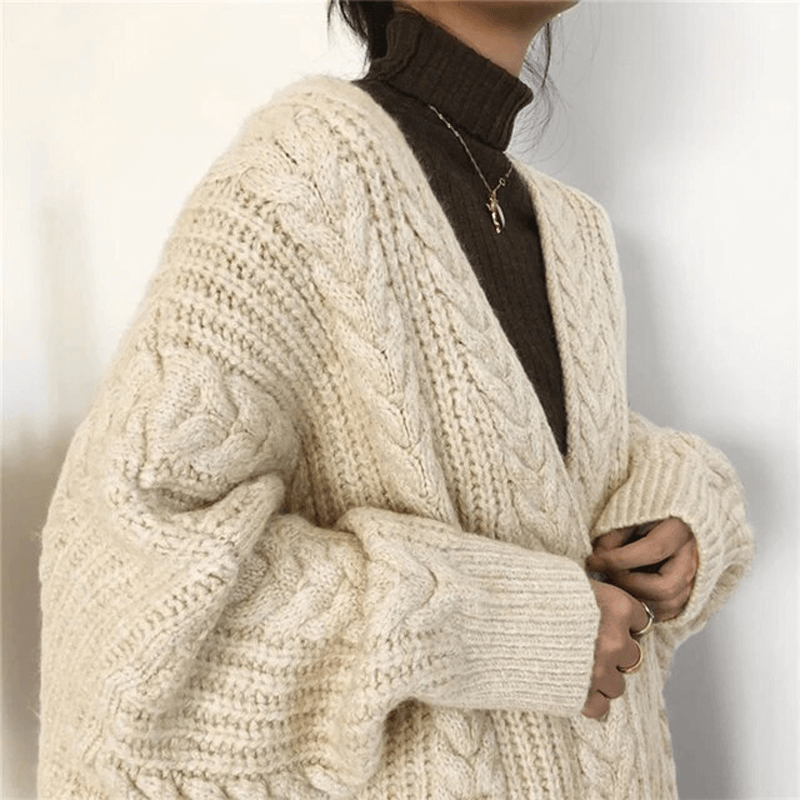 Cardigan ample en maille