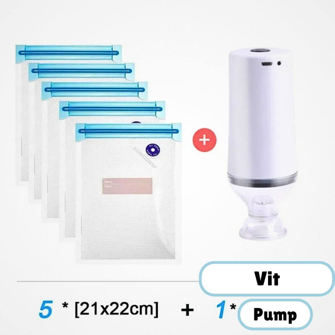 FreshSeal – Kit d'emballage sous vide pour prolonger la durée de conservation des aliments