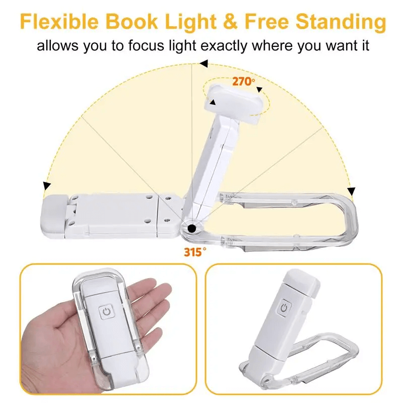 <tamp>Lampe de lecture pour livre</tamp>rechargeable par USB