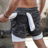 Short de sport avec slip intégré pour homme