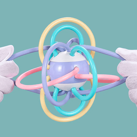 Tandvänlig Babyleksak – Silikon Rassel och Tugga-bit