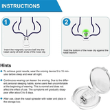 Pince-nez magnétique en silicone anti-ronflement