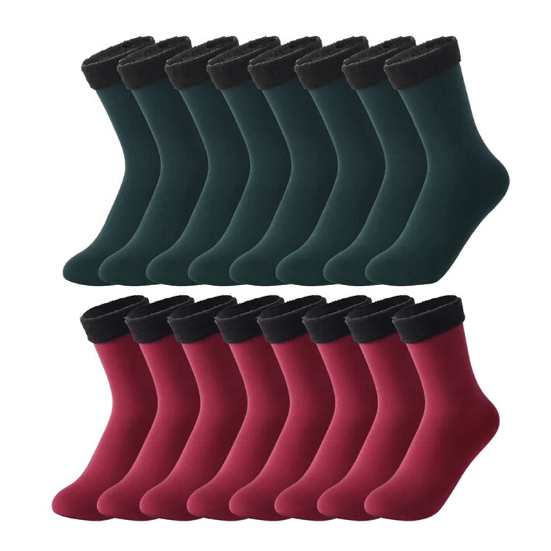 Chaussettes d'hiver douces en velours