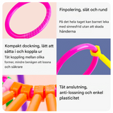 280 st Smarta Pusselspinnar - Byggklossar för Barn, 3D Pussel och Utbildande Byggset, Kreativt Kopplings- och Konstruktionkit