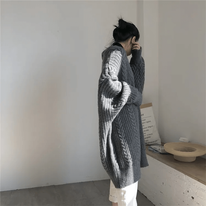 Cardigan ample en maille