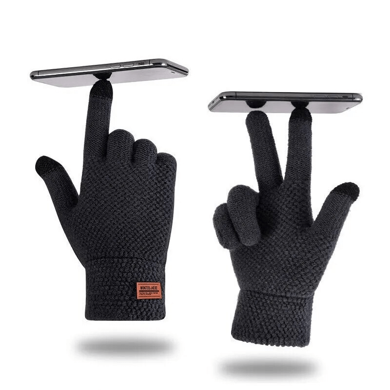 Knitted Wool Gloves
