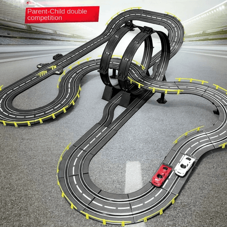 Stor RC Bilbana för Barn – Track Racing Leksak med Dubbel Tävling och Enkel Montering