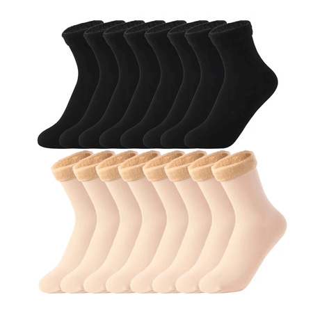 Chaussettes d'hiver douces en velours