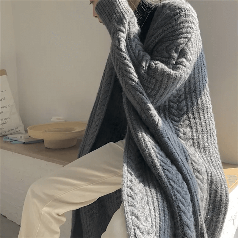 Cardigan ample en maille