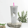Tasse réutilisable avec paille, 710 ml