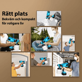 BIRGER – Pistolet à peinture électrique sans fil 800 ml – 3 modes de pulvérisation pour les meubles, les murs et le bricolage