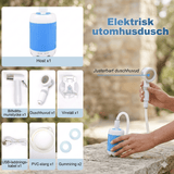 CampFlow - Bärbar Duschenhet med Vattenpump