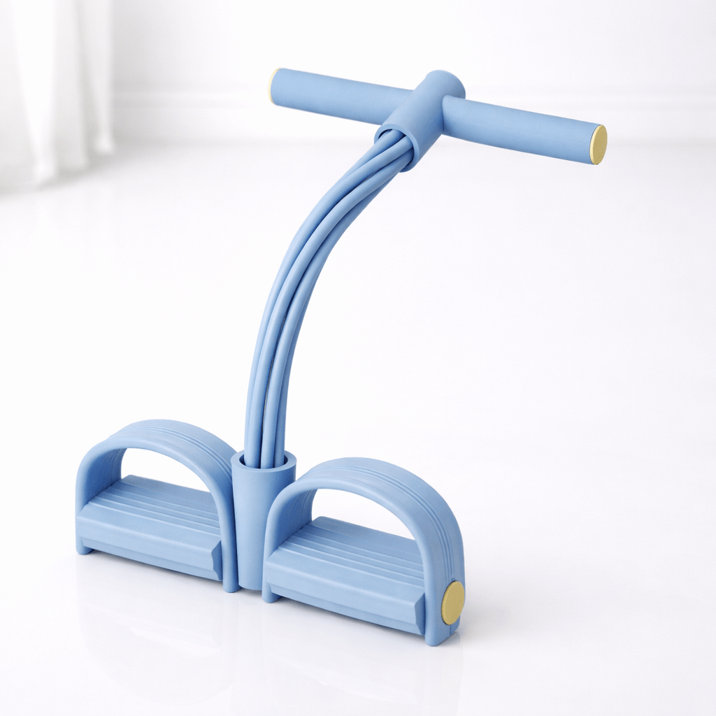 FlexPulse – Appareil d'entraînement à pédales avec bandes de résistance pour les étirements, les abdominaux, les jambes, les bras<tamp>et l'entraînement complet du corps</tamp>