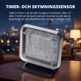 GlowGuard – LED TV-Simulator med Timer och Skymningssensor – Inbrottsskydd för Hem, Lägenhet och Studentrum