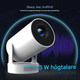 LumiCast View – Magcubic HY300 Pro+ miniprojektor med Android 11, WiFi 6 og 720P LED-bilde for hjemmekino og underholdning