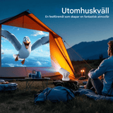 LumiCast View – Magcubic HY300 Pro+ miniprojektor med Android 11, WiFi 6 og 720P LED-bilde for hjemmekino og underholdning